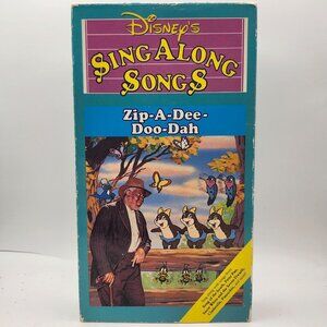 Disneys Sing Along Songs Zip-A-Dee-Doo-Dah VHS 1986 Walt Disney Home Video